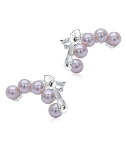 Beautiful Pearl Silver Stud Earring STS-5671